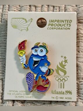 VINTAGE 1996 Atlanta Summer Olympics Izzy the Mascot Pin